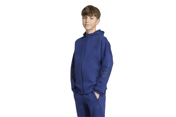 Felpa con cappuccio Adidas Future Icons 3 Strisce Full Zip Ragazzi ADIDAS | Felpe | KR6485-
