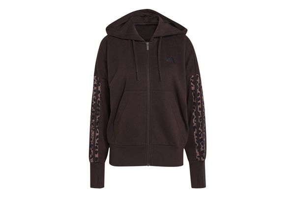 Felpa Adidas con cappuccio Seasonal Essentials Animal Print 3-Stripes donna ADIDAS | Felpe | KV9299-