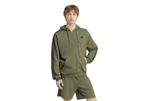 Felpa con cappuccio Essentials 3-Stripes French Terry Full-Zip Adidas  ADIDAS | Felpe | KY4174-