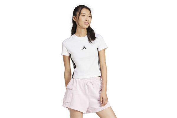 Maglia da donna Adidas Essentials 3 Stripes Slim Baby ADIDAS | Maglie | JE1239-