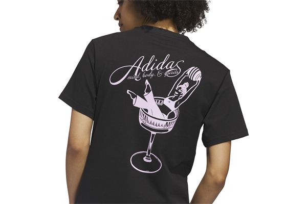 Maglia da donna Adidas Mind Body and Spirits Graphic Pilates ADIDAS | Maglie | KG3122-