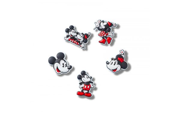 Jibbitz Charms per Sabot Mickey and Minnie PVC 5 Pack CROCS | Jibbitz | 4958UCOL
