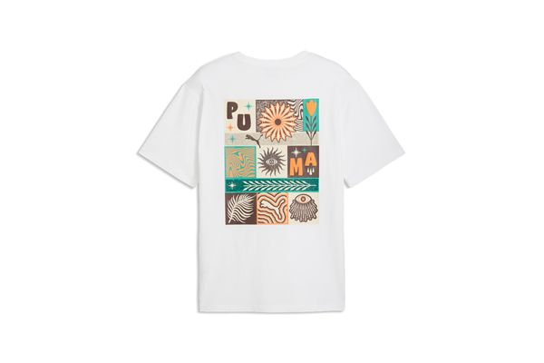 T-Shirt Uomo PUMA Sunset Drive Relaxed Tee - Bianco PUMA | Maglie | 63439502