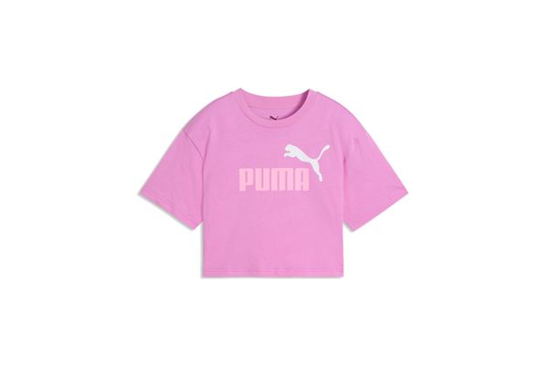 T-Shirt Cropped Bambina Puma Essentials 2 Color Logo PUMA | Maglie | 68607174